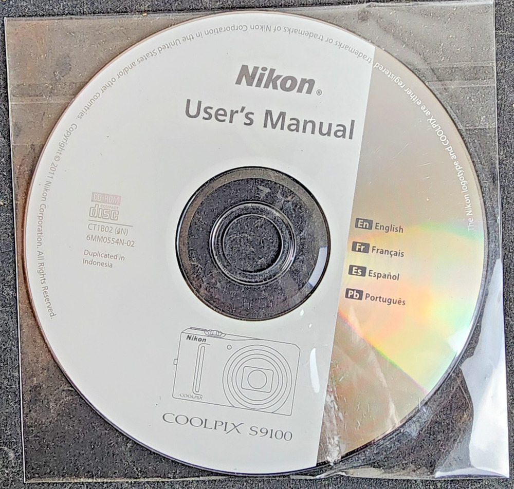 Nikon S9100 User's Manual CD-ROM